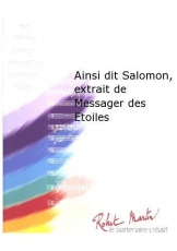 Ainsi Dit Salomon, Extrait de Messager des Etoiles